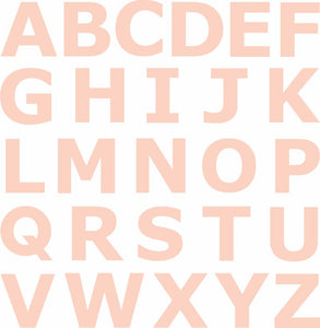 Letter Alphabet Cookie Cake Acrylic Guide Templates - full set